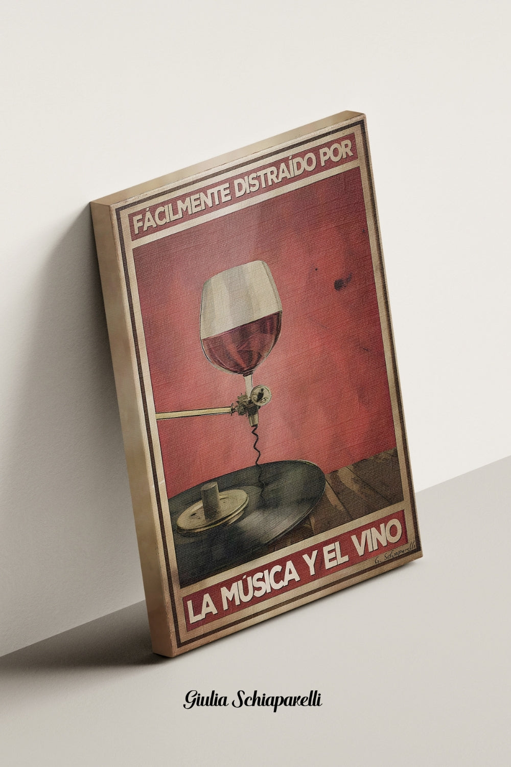 Fácilmente distraído por la música y el vino 