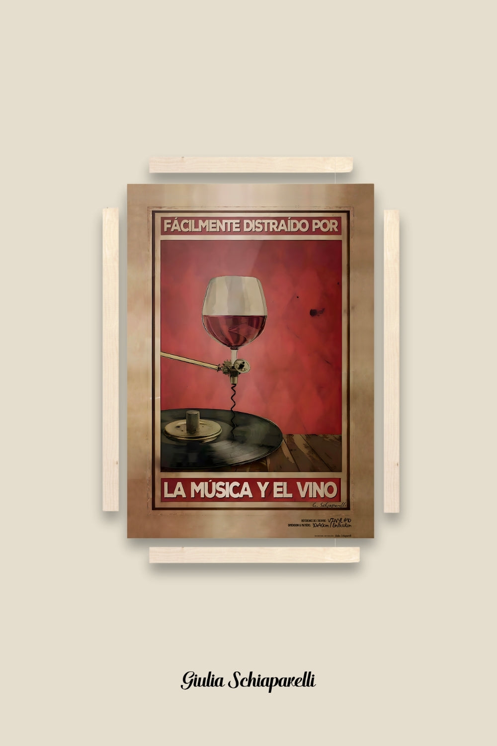 Fácilmente distraído por la música y el vino 