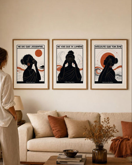 Le Retour à Soi - Triptyque complet (2+1 TOILE OFFERTE)
