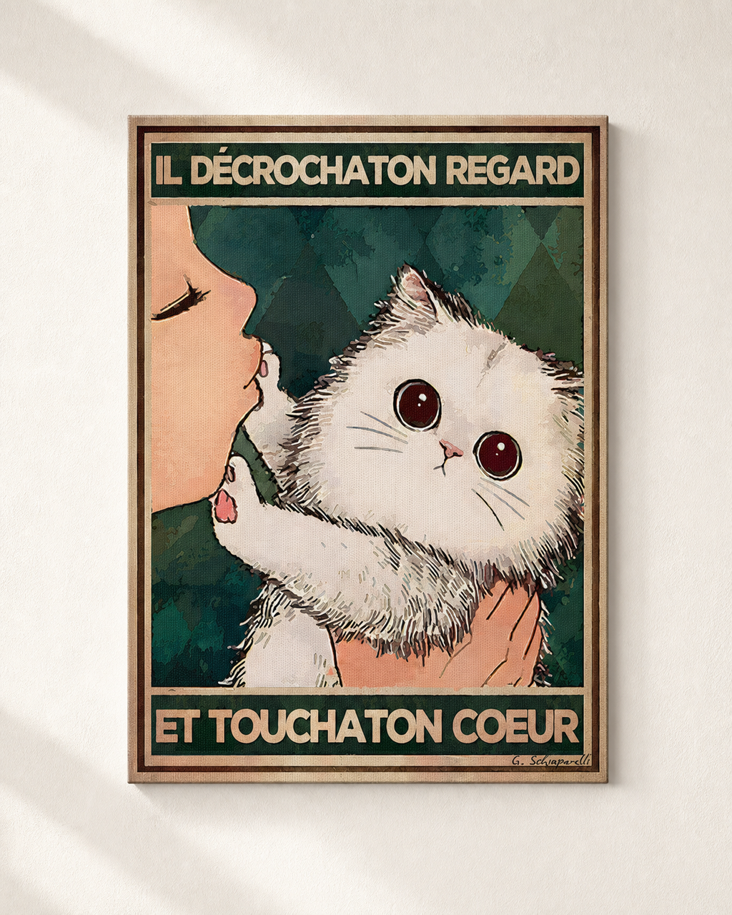 TEST COTON-LIN SANS CADRE — Il décrocha ton regard et toucha ton cœur