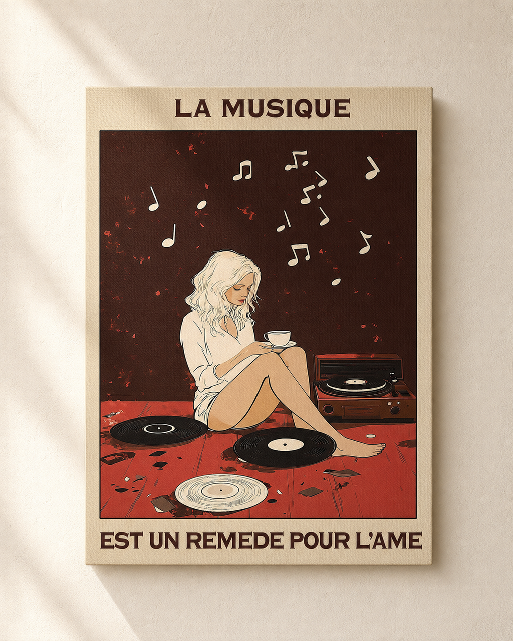 TEST COTON-LIN SANS CADRE — La musique est un remède pour l’âme