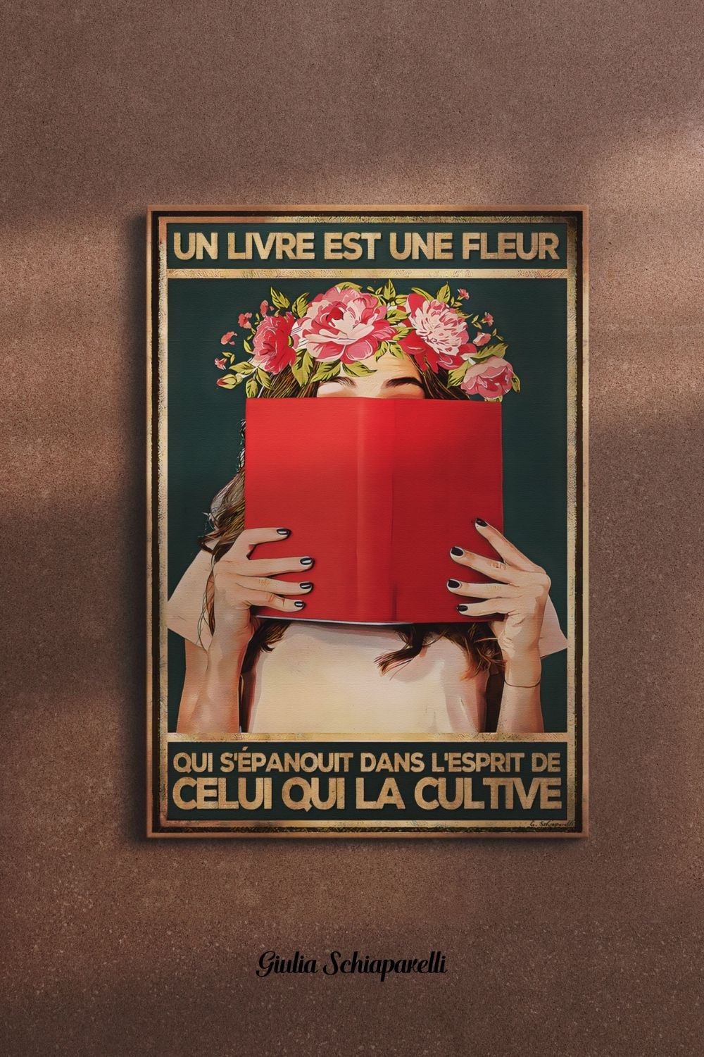 Un libro es una flor que florece en la mente de quien la cultiva 