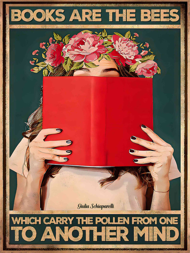 Bücher sind die Bienen, die den Pollen von einem Geist zum anderen tragen 