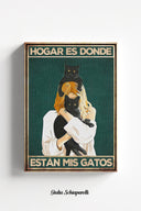 El hogar es donde están mis gatos 