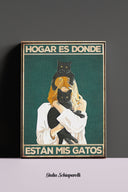 El hogar es donde están mis gatos 
