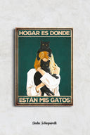 El hogar es donde están mis gatos 