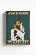 El hogar es donde están mis gatos 