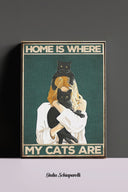 El hogar es donde están mis gatos 