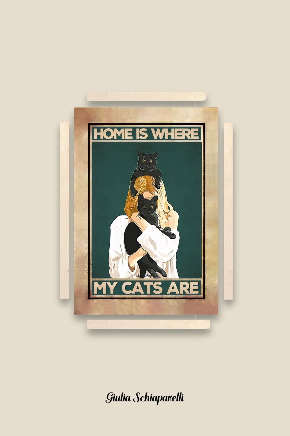El hogar es donde están mis gatos 