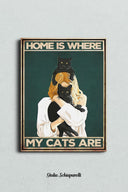 El hogar es donde están mis gatos 