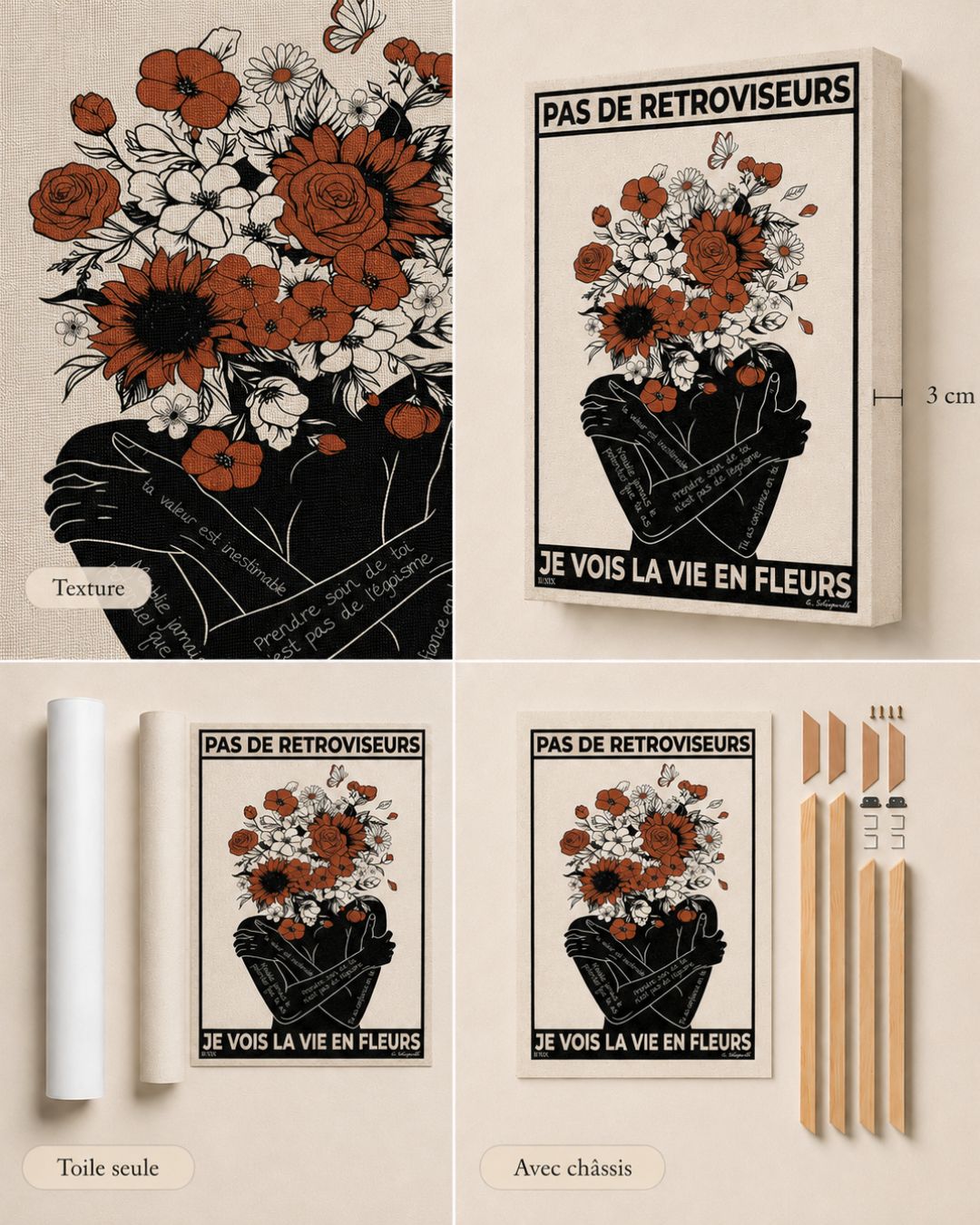 Geen achteruitkijkspiegels, ik zie het leven in bloemen 