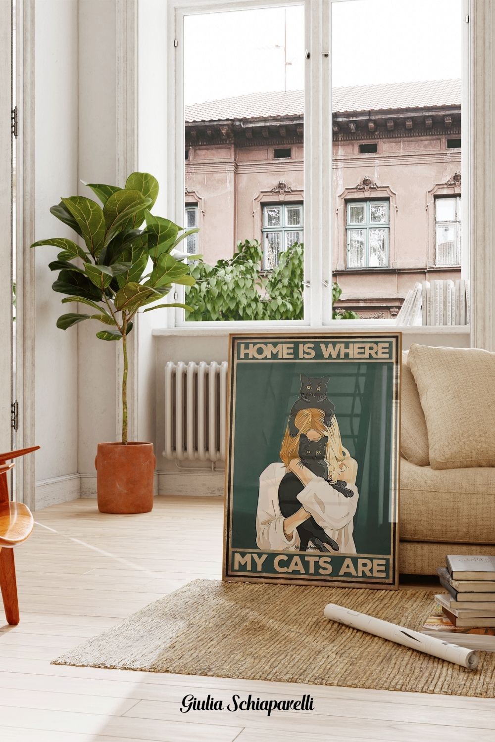 El hogar es donde están mis gatos 