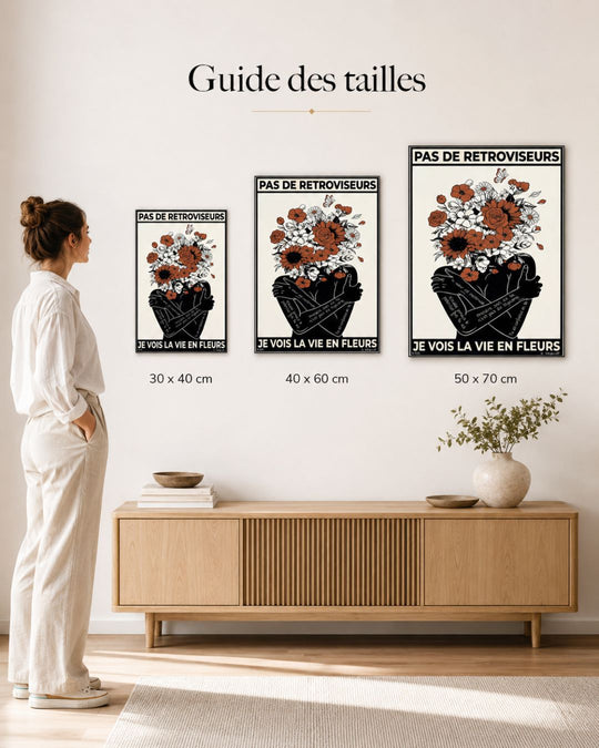 Geen achteruitkijkspiegels, ik zie het leven in bloemen 
