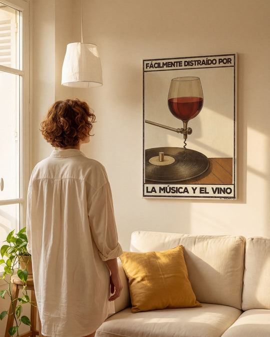 Easily distracted by music and wine 