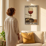 Easily distracted by music and wine — Crème & Sable