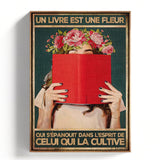 Canvas - Geen spiegels, ik zie het leven in bloemen 