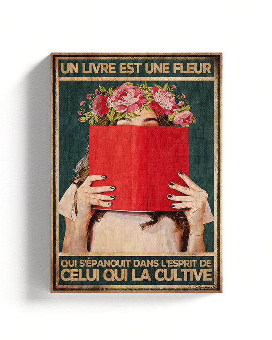 Canvas - Geen spiegels, ik zie het leven in bloemen 
