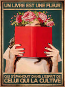 Un libro es una flor que florece en la mente de quien la cultiva 