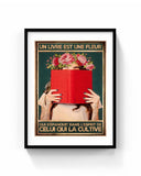 Un libro es una flor que florece en la mente de quien la cultiva 