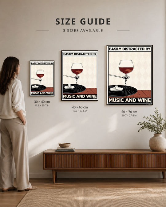 Easily distracted by music and wine