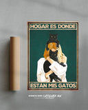 Hogar es donde están mis gatos 