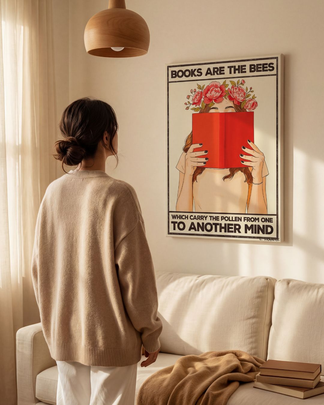Books are the bees which carry the pollen from one to another mind