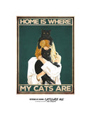 El hogar es donde están mis gatos 