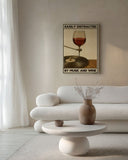 Easily distracted by music and wine