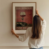 Easily distracted by music and wine
