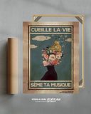 Erlebe das Leben, säe deine Musik 