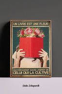 Un libro es una flor que florece en la mente de quien la cultiva 