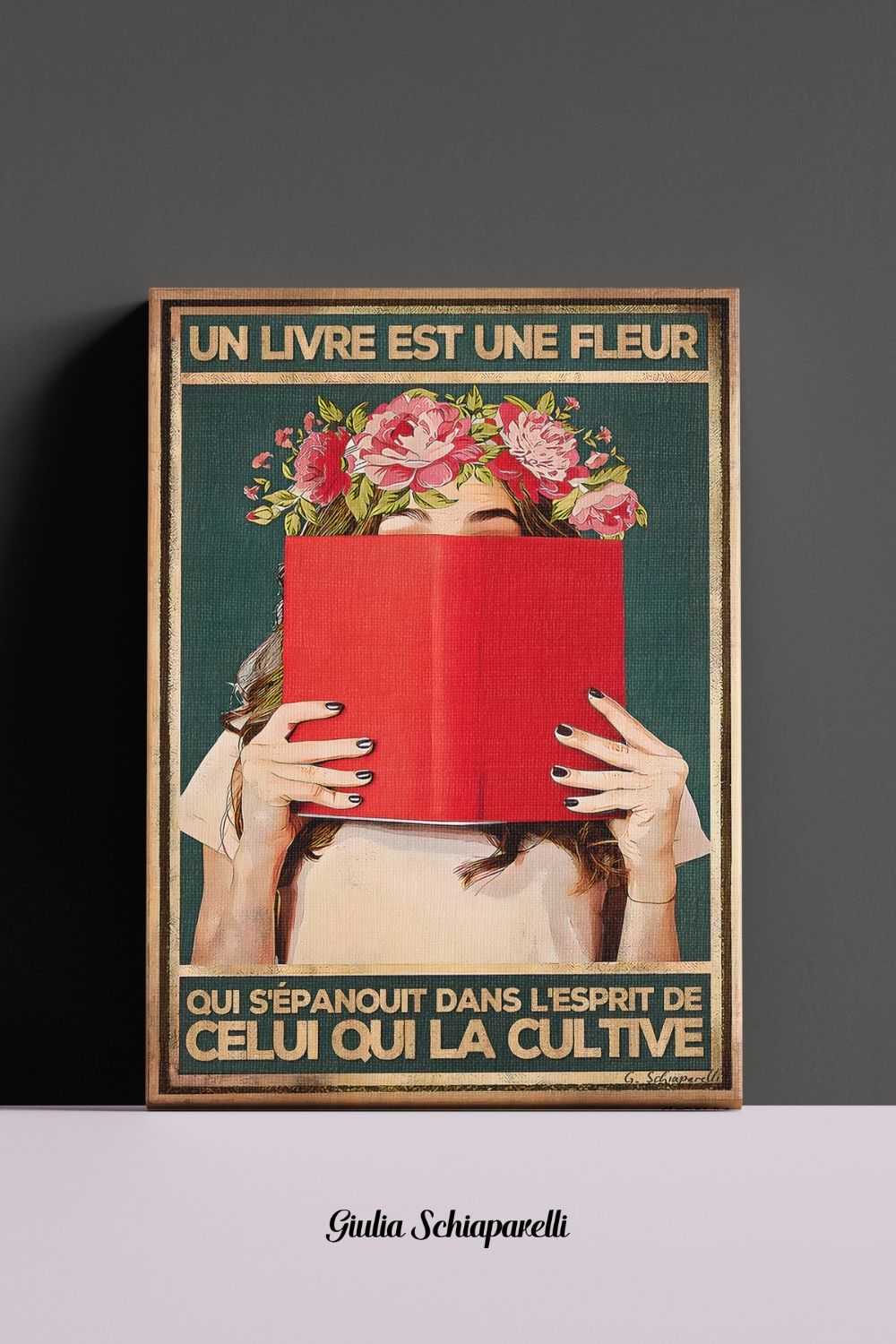 Un libro es una flor que florece en la mente de quien la cultiva 