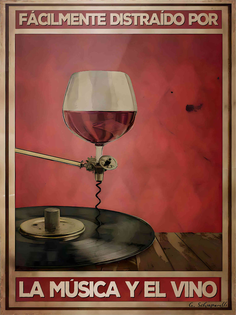 Leicht ablenkbar durch Musik und Wein 