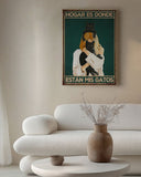 Hogar es donde están mis gatos 