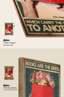 Los libros son las abejas que llevan el polen de una mente a otra 