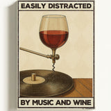 Easily distracted by music and wine — Crème & Sable