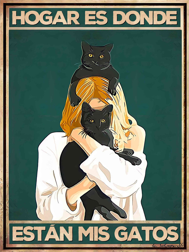 Zuhause ist, wo meine Katzen sind 