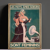 Les mots âmes soeurs sont féminins