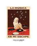 La música es mi escape 