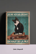 Me veía gato en la cima de la pila 