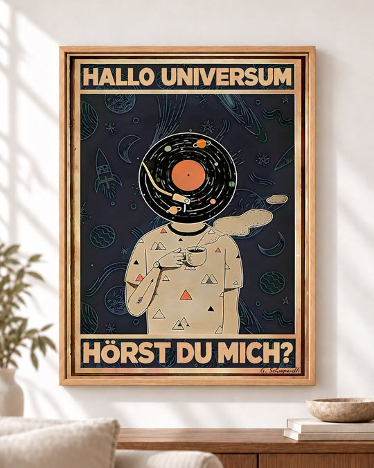 Hallo Universum, hörst du mich? — Dekorativer Rahmen nicht enthalten
