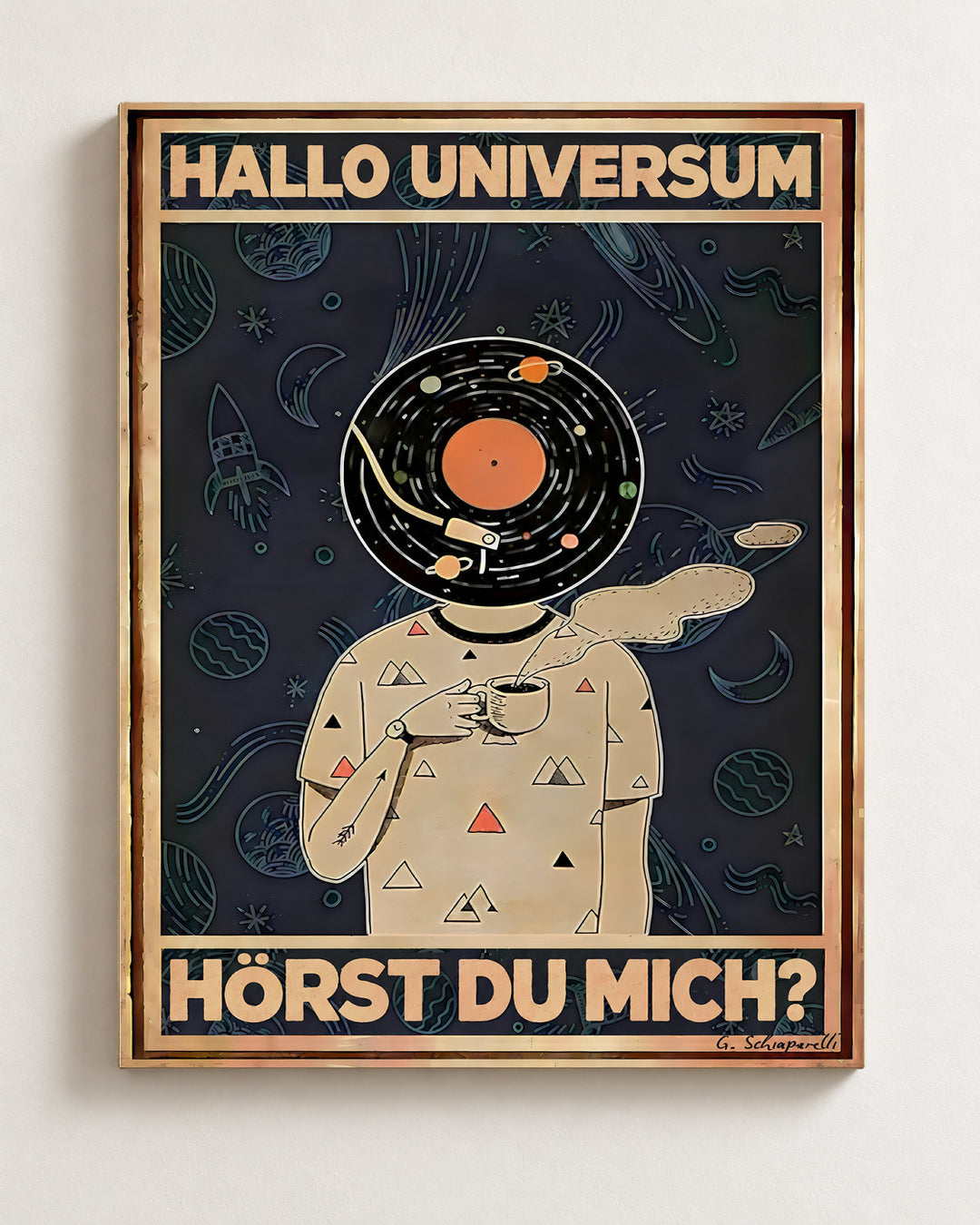 Hallo Universum, hörst du mich? — Dekorativer Rahmen nicht enthalten