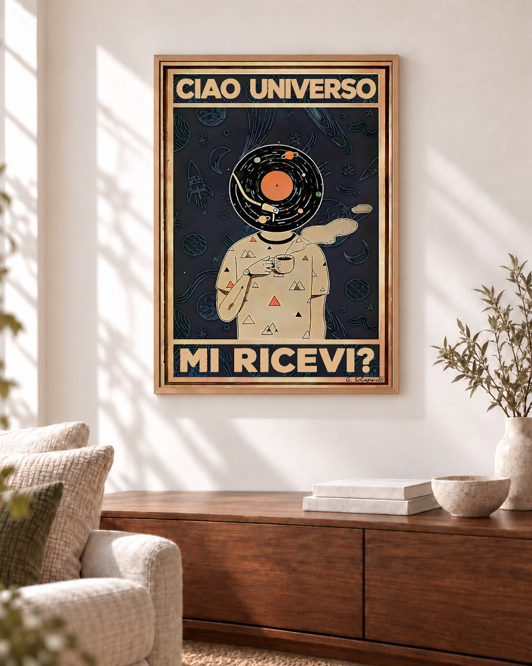 Ciao universo, mi ricevi? — Cornice decorativa non inclusa