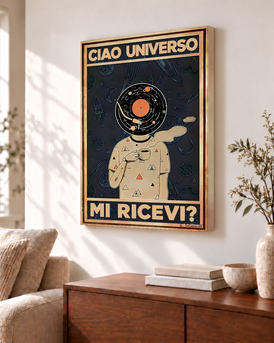 Ciao universo, mi ricevi? — Cornice decorativa non inclusa