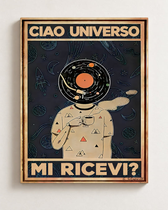 Ciao universo, mi ricevi? — Cornice decorativa non inclusa