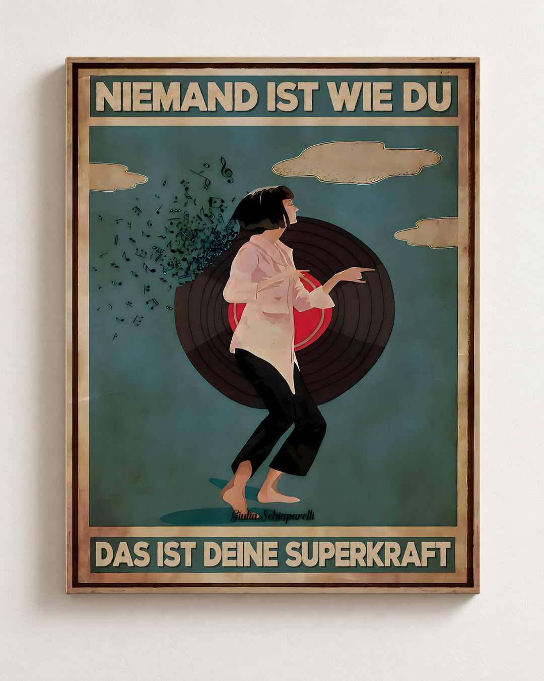 Niemand ist wie du, das ist deine Superkraft — Dekorativer Rahmen nicht enthalten