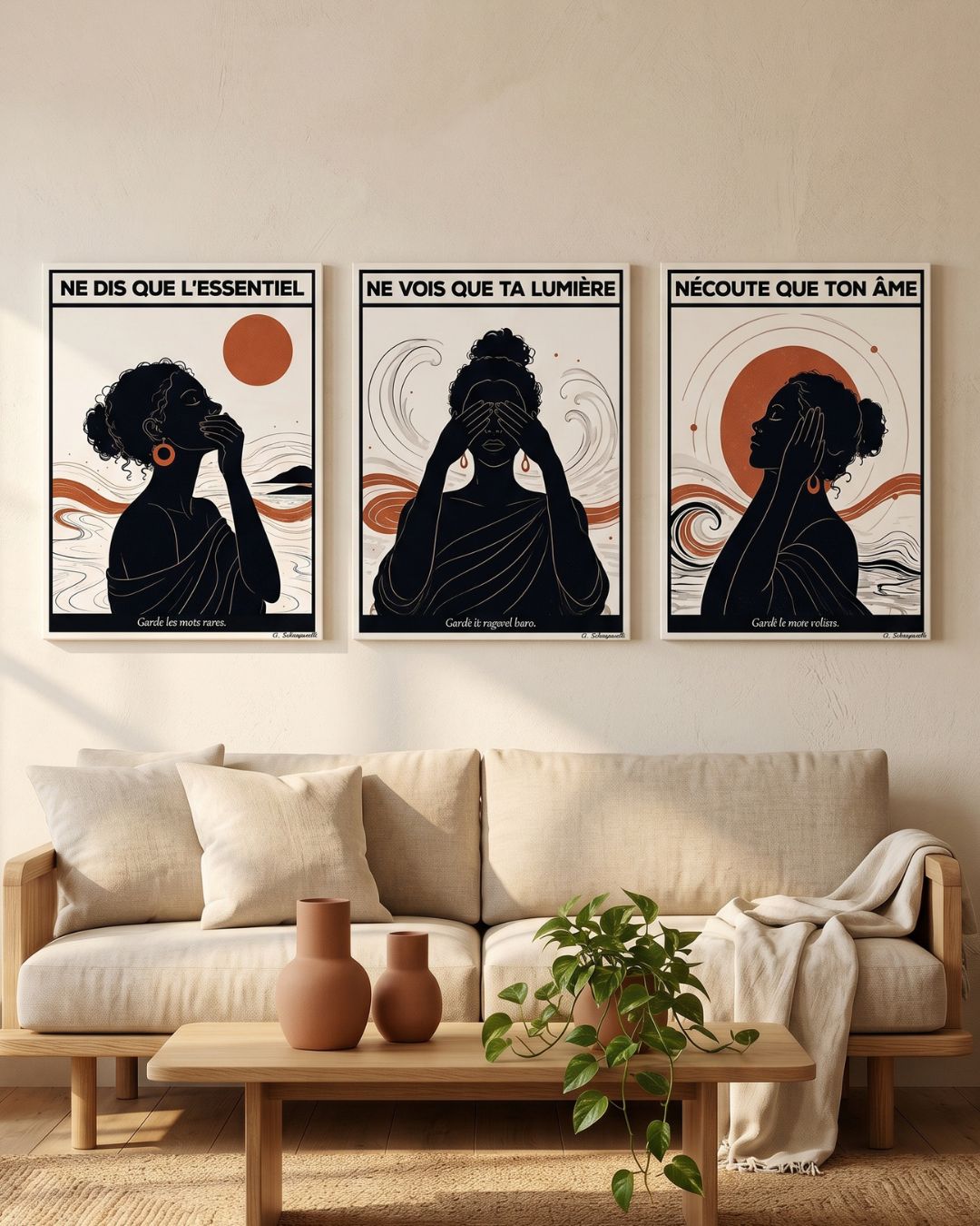 Le Retour à Soi - Triptyque complet (2+1 TOILE OFFERTE)