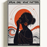 Speak only what matters