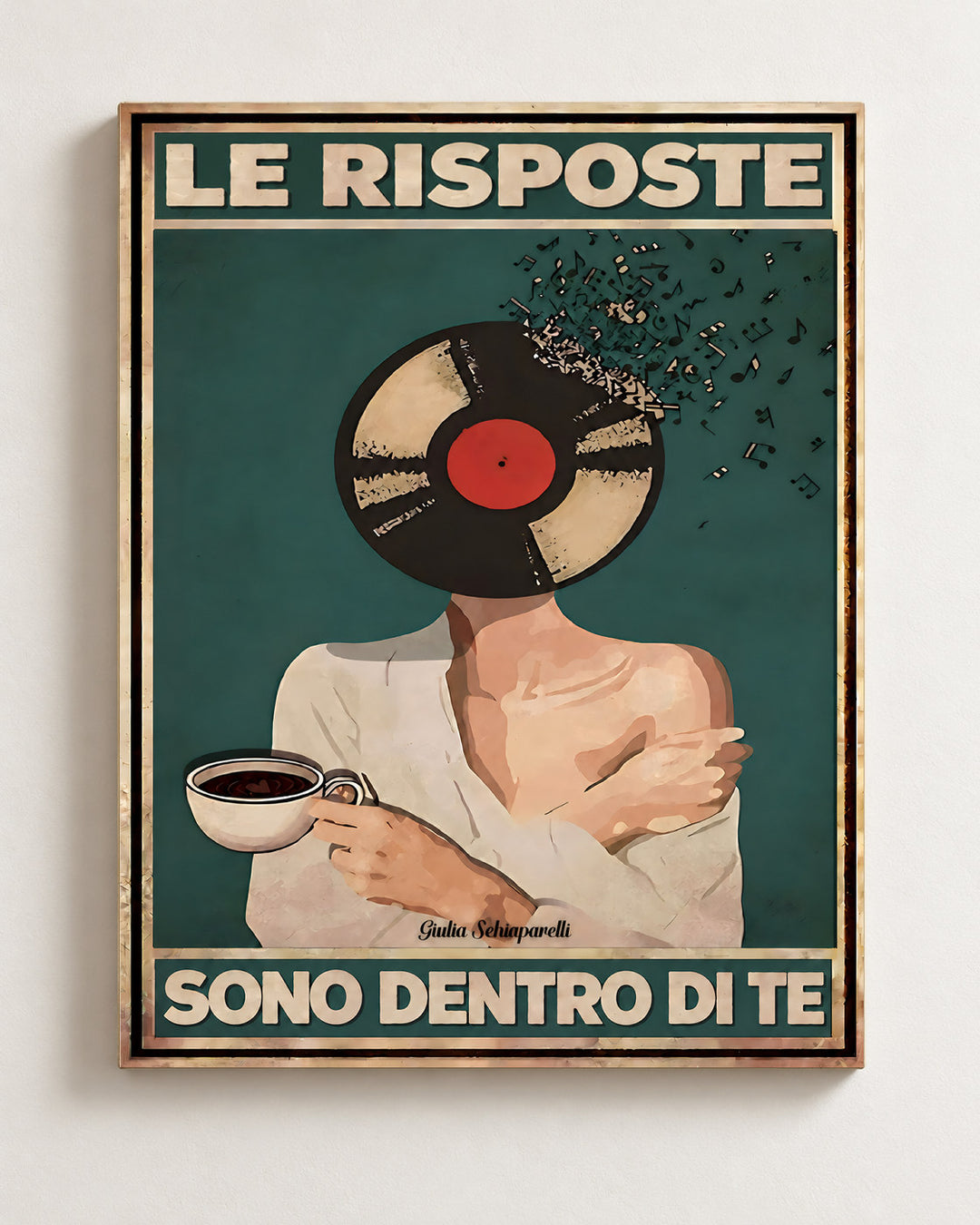 Le risposte sono dentro di te — Vista frontale della tela