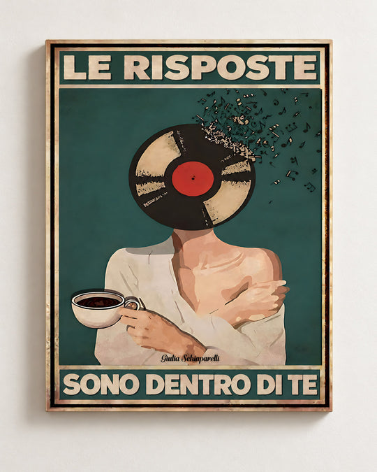 Le risposte sono dentro di te — Vista frontale della tela